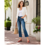 Sandale casual din piele naturala toc 3 cm - NA227RPL
